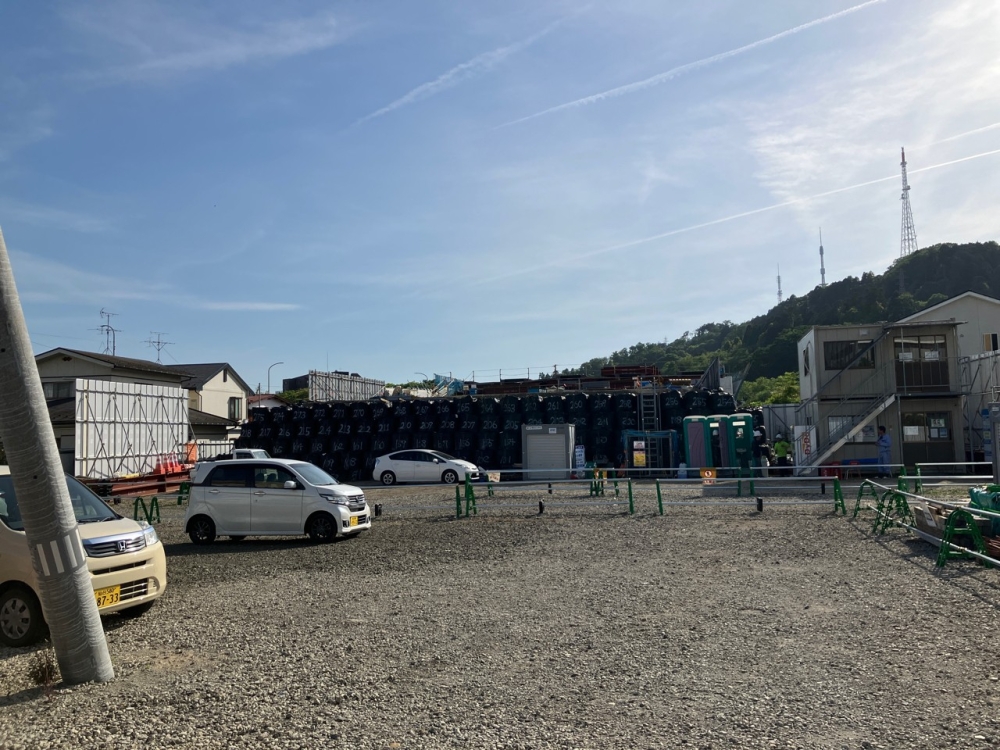 A2橋台背面ヤード全景
