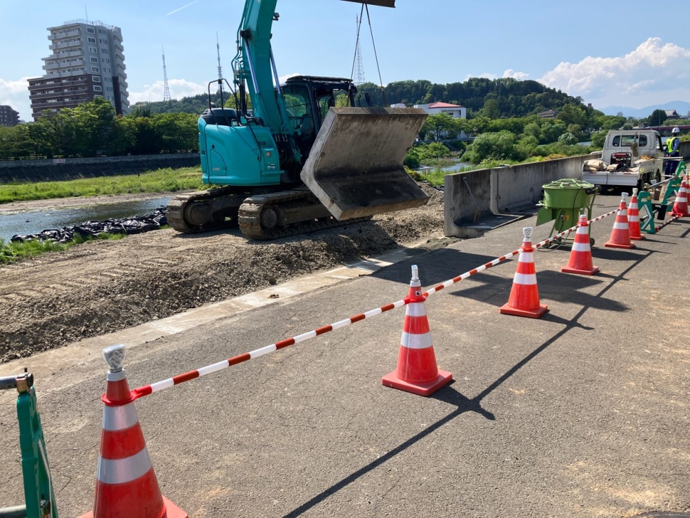河川内進入路_L型擁壁復旧状況
